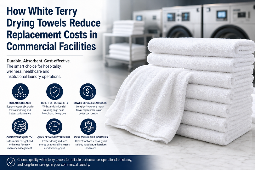 How Durable White Terry Towels Improve Commercial Laundry Efficiency